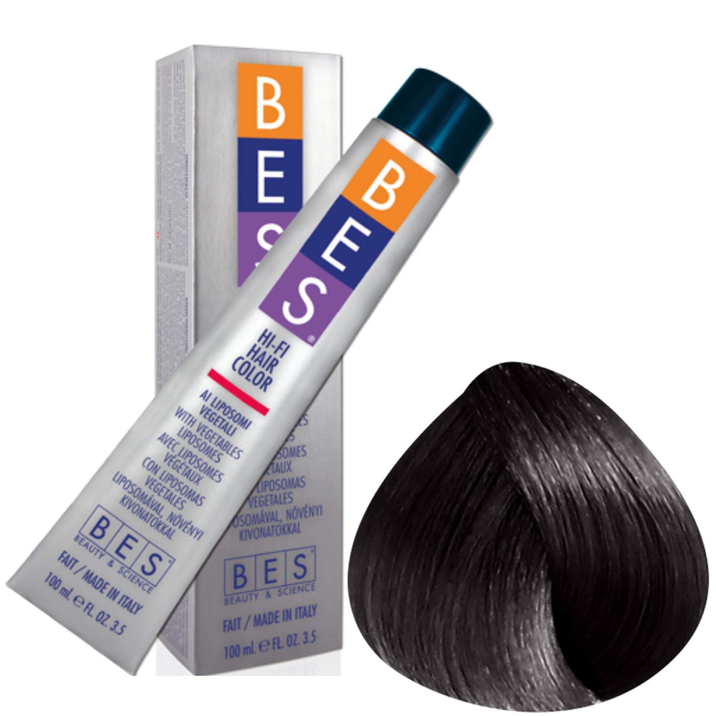 Bes Hi-Fi Hair Color Liposomi vegetali 4.00 - Tinta per capelli - 100ml