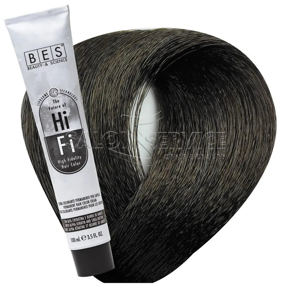 Bes Hi-Fi Hair Color Liposomi vegetali 5.00 CASTANO CHIARO INTENSO - Tinta per capelli - 100ml