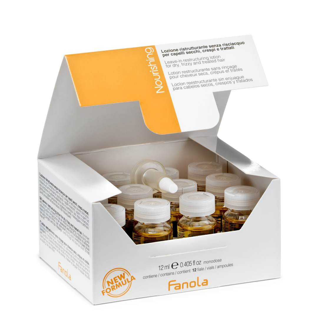 Fanola Nourishing Lozione Ristrutturante Senza Risciacquo 12x12 ml