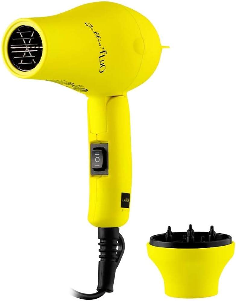 MINI PHON PIEGHEVOLE DA VIAGGIO GETTIN FLUO LABOR ASCIUGACAPELLI 1200W