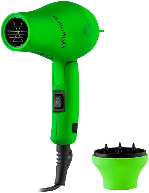 MINI PHON PIEGHEVOLE DA VIAGGIO GETTIN FLUO LABOR ASCIUGACAPELLI 1200W