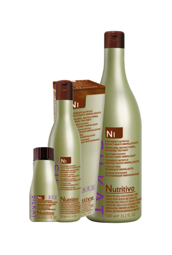 BES Silkat Nutritivo N1 - Shampoo per Capelli Secchi