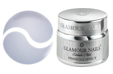 Gel System - Finish ice effect Glamour Nails