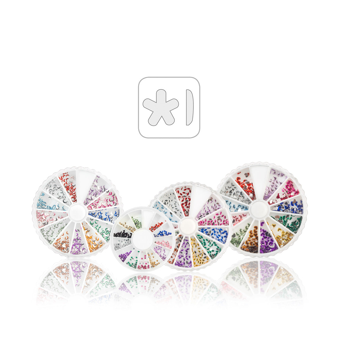 Nail art stones colori ass.fiorellini
