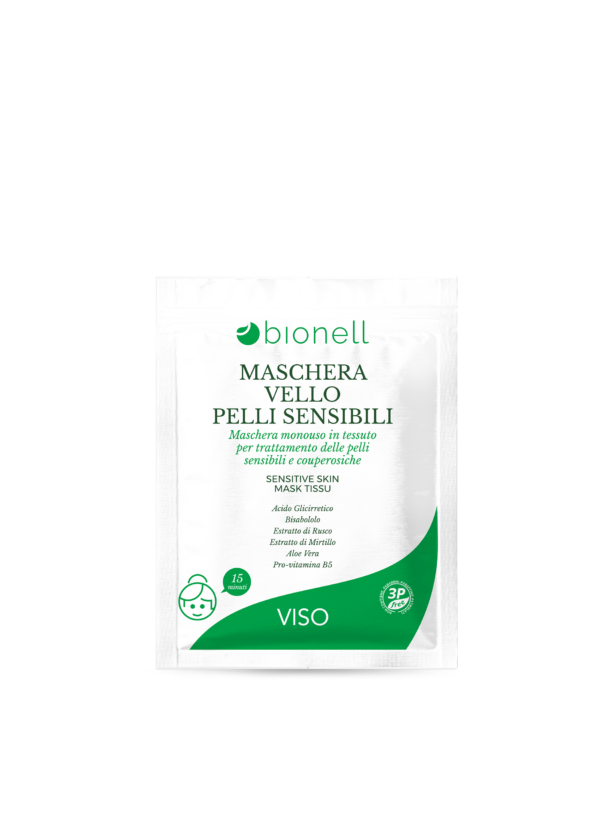 Maschera Vello Pelli Sensibili Monouso