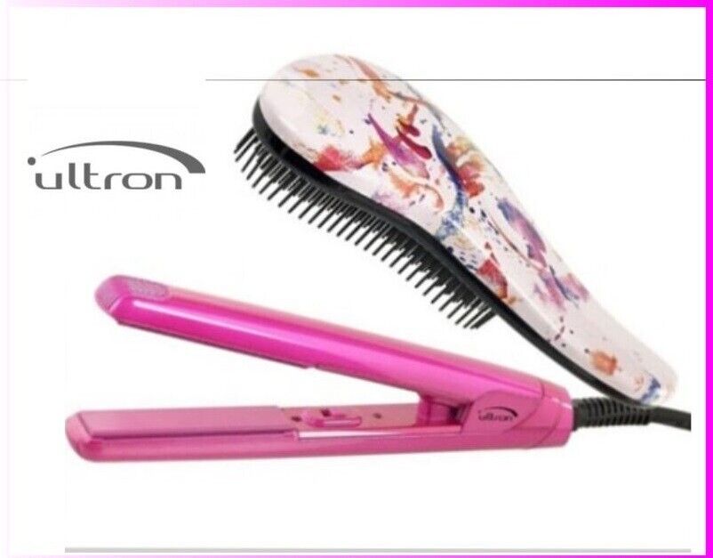 ULTRON MINI SET PIASTRA CAPELLI + SPAZZOLA