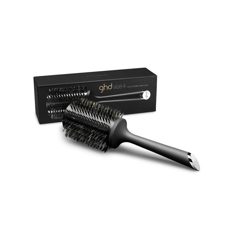 SPAZZOLA ROTONDA LARGA - GHD NATURAL BRISTLE BRUSH MISURA 4 (DIAMETRO 55 MM)