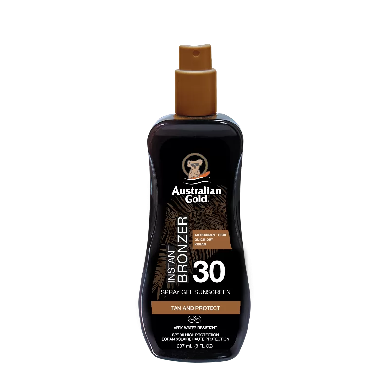 AUSTRALIAN GOLD - SPF 30 SPRAY GEL WITH BRONZER (PROTEZIONI)