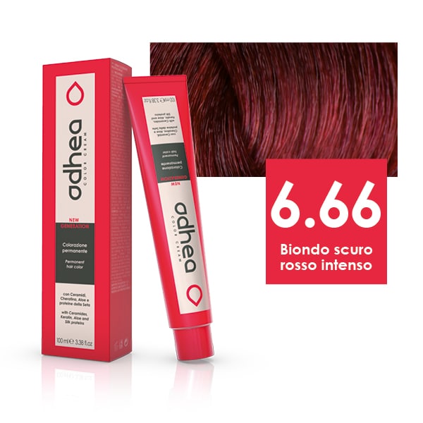 6.66 Biondo Scuro Rosso Intenso Tinta Odhea