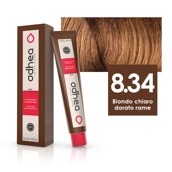 8.34 Biondo Charo Dorato Rame Tinta senza ammoniaca Odhea