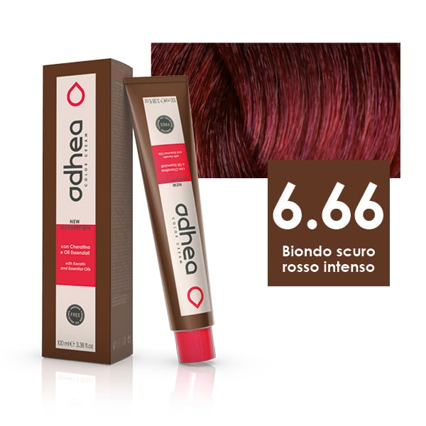 6.66 Biondo Scuro Rosso Intenso Tinta senza ammoniaca Odhea