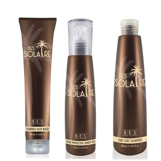 Kit Solari BES Solaire 3 Prodotti: Shampoo, Maschera, Olio
