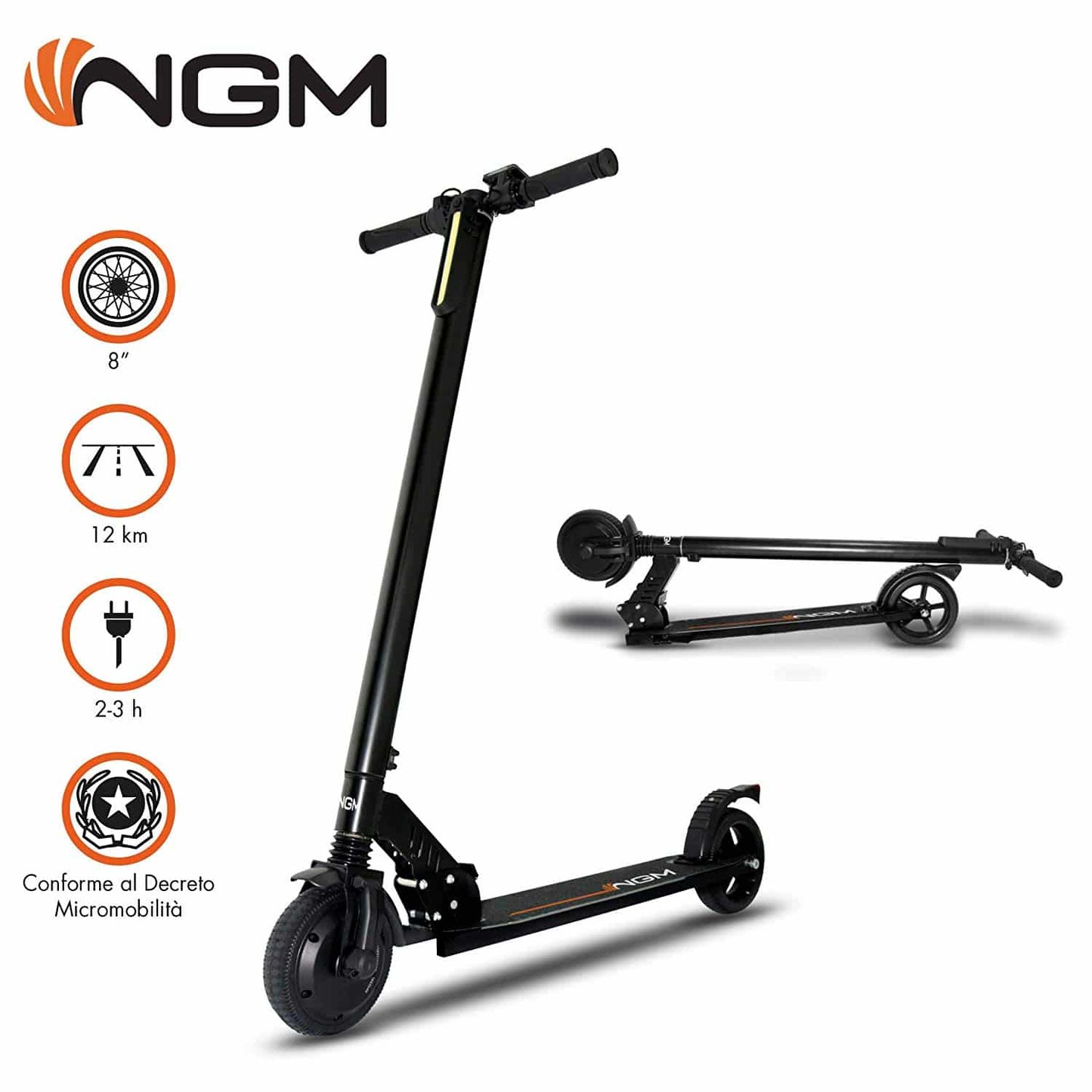 Monopattino elettrico per adulti NGM FS80 Black