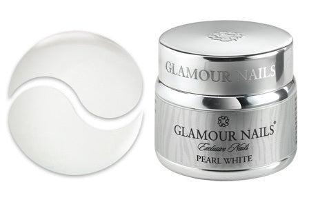 Gel System - Pearl White Glamour Nails
