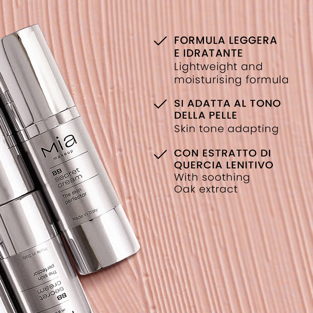 MIA Make Up – BB Secret Cream – Base Trucco Colorata Uniformante