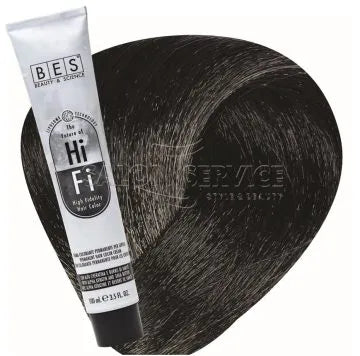 Bes Hi-Fi Hair Color Liposomi vegetali 5.11 CASTANO CHIARO CENERE INTENSO - Tinta per capelli - 100ml