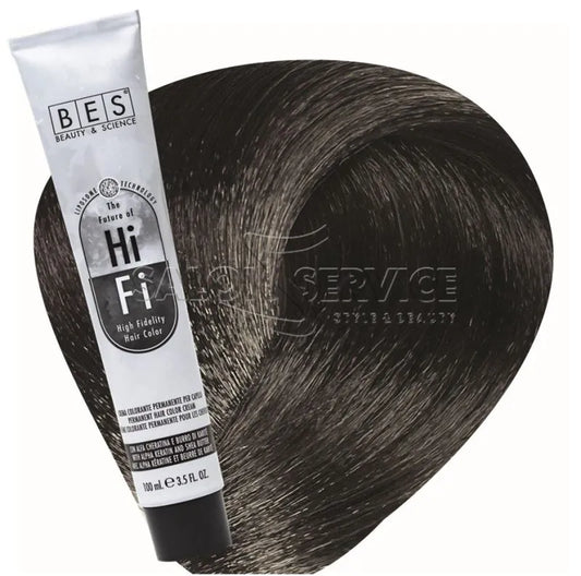 Bes Hi-Fi Hair Color Liposomi vegetali 7.11 BIONDO CENERE INTENSO - Tinta per capelli - 100ml