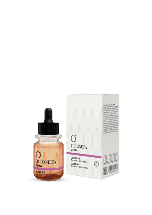 Olioseta Glow Olio Gloss sfondo bianco