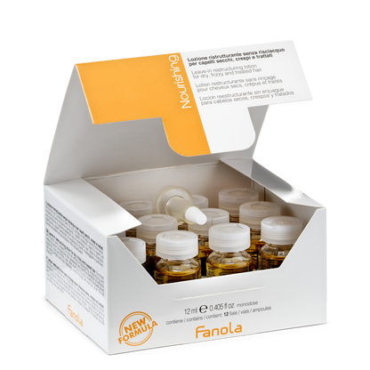 Fanola Nourishing Lozione Ristrutturante Senza Risciacquo 12x12 ml