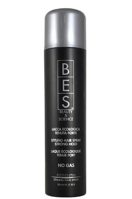 Bes Beauty & Shine Professional Hairfashion Lacca Ecologica Tenuta Forte Styling Hair Spray Strong Hold 300ml