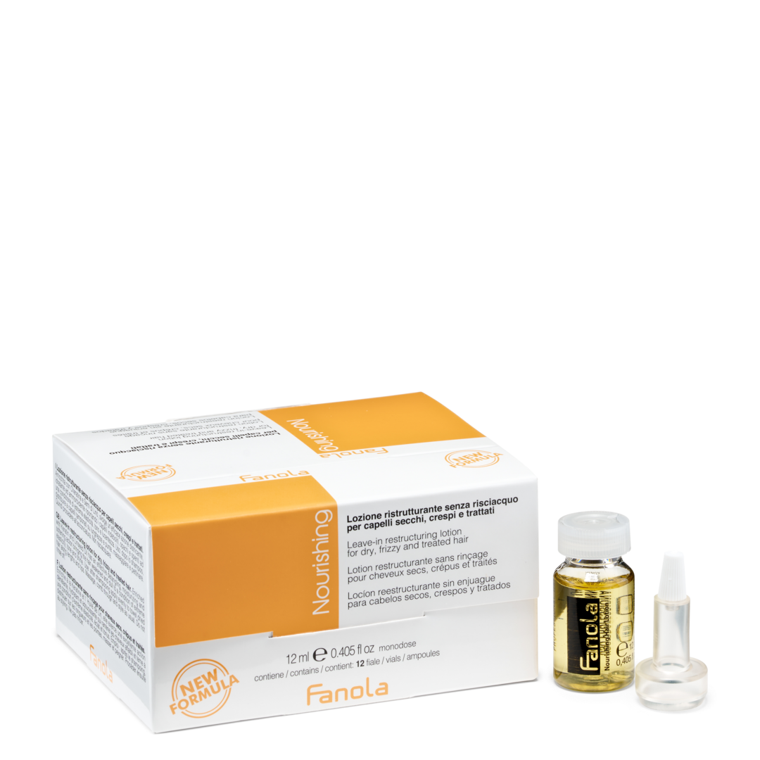 Fanola Nourishing Lozione Ristrutturante Senza Risciacquo 12x12 ml
