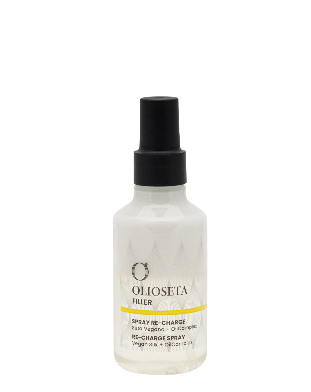 Olioseta Filler Spray Re-Charge sfondo bianco