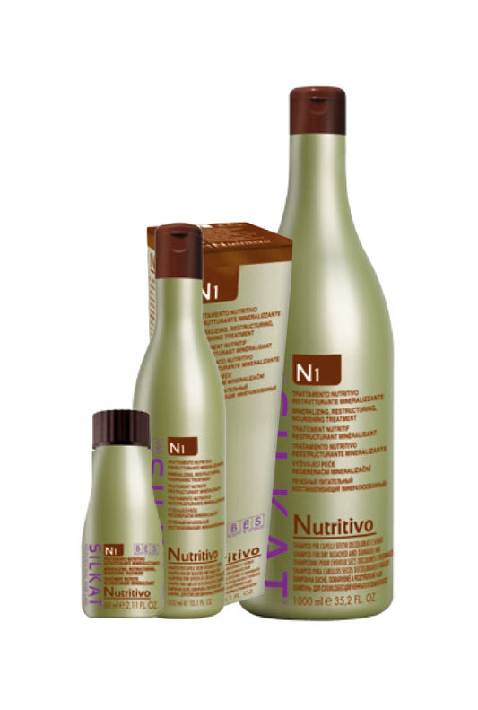 BES Silkat Nutritivo N1 - Shampoo per Capelli Secchi