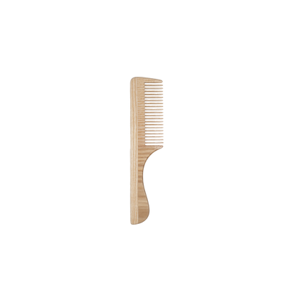 Tek - Pettine a Denti Fitti con Manico in Legno