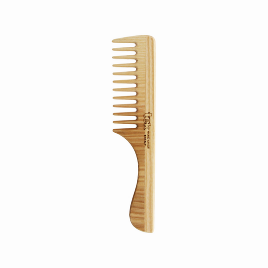 TEK Pettine a denti radi con manico legno frassino