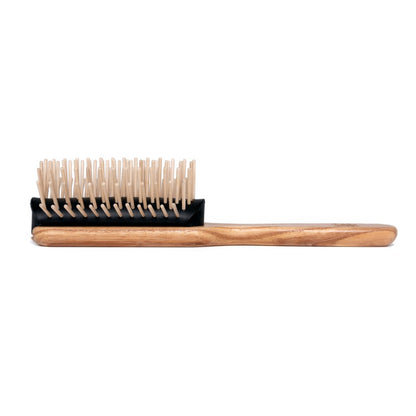 Tek - Spazzola Semicircolare in Legno con Denti Lunghi