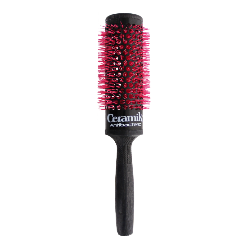 Tek - Linea Professionale - Spazzola Termica con Rullo in Ceramica e Setole Antibatteriche, per Capelli Lunghi - diametro 42mm
