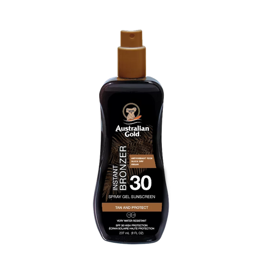 AUSTRALIAN GOLD - SPF 30 SPRAY GEL WITH BRONZER (PROTEZIONI)