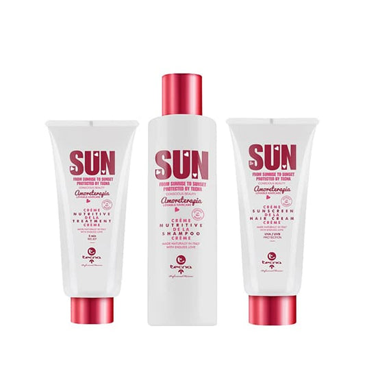 Prodotti solari amoreterapia kit tecna